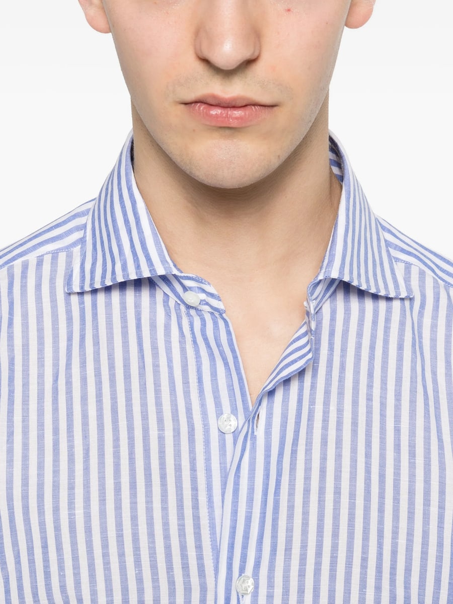 Barba Barba Striped Shirt, view 5