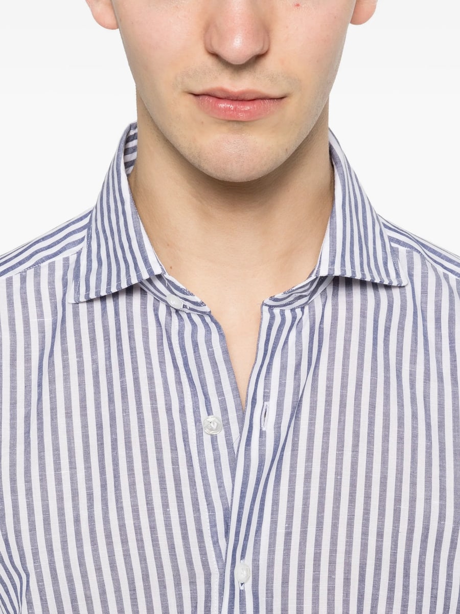 Barba Barba Striped Shirt, view 3