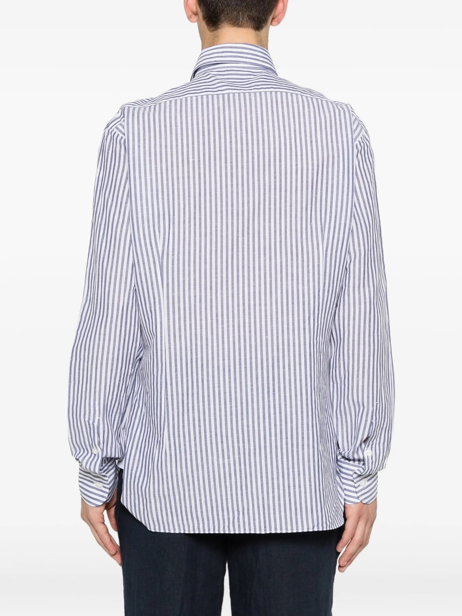 Barba Barba Striped Shirt, view 4