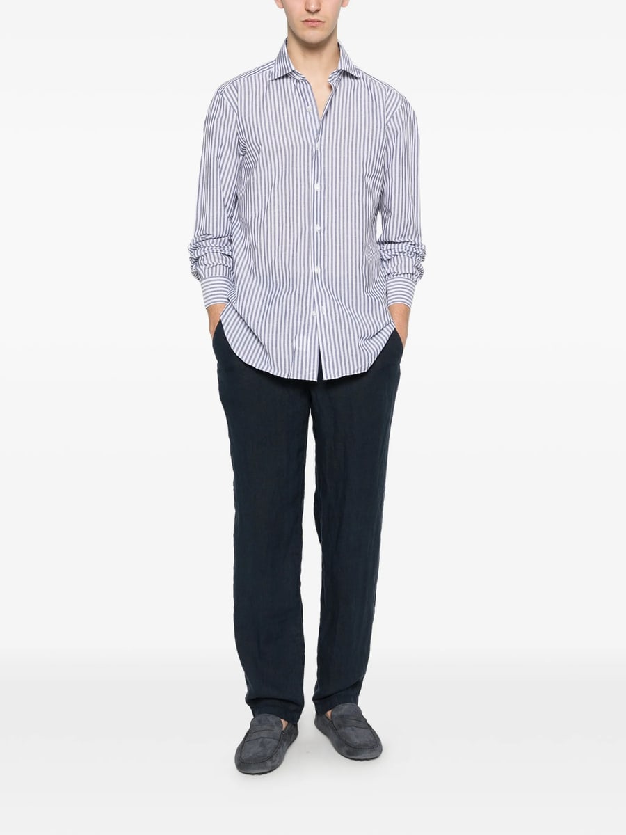 Barba Barba Striped Shirt, view 5