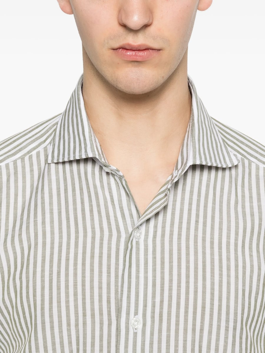 Barba Barba Striped Shirt, view 3
