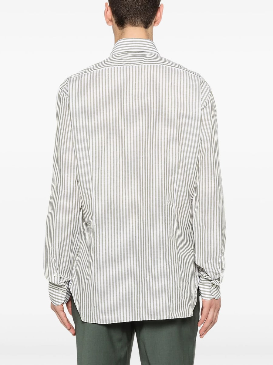 Barba Barba Striped Shirt, view 4