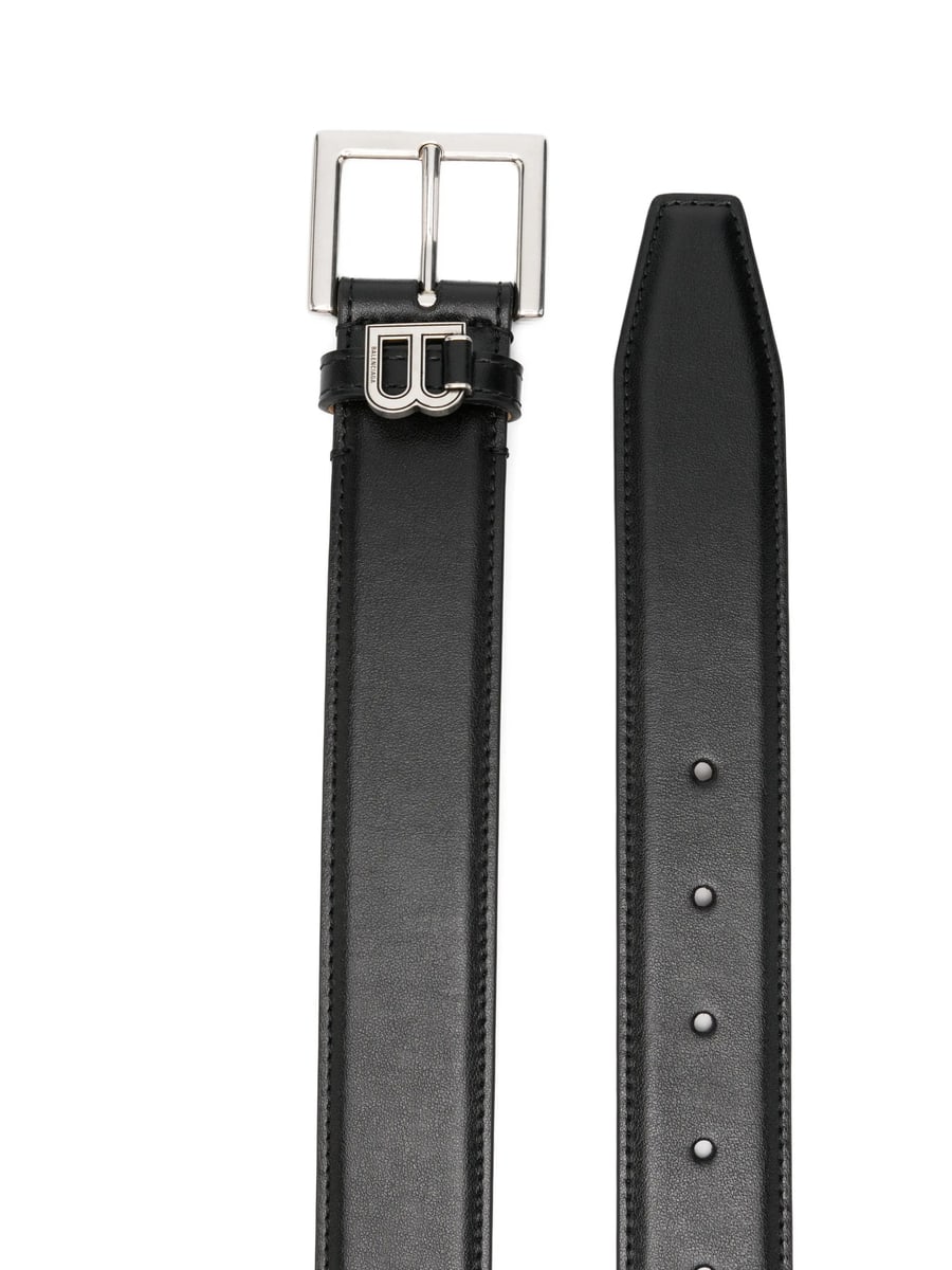 Balenciaga Balenciaga Logo-plaque Leather Belt, view 2