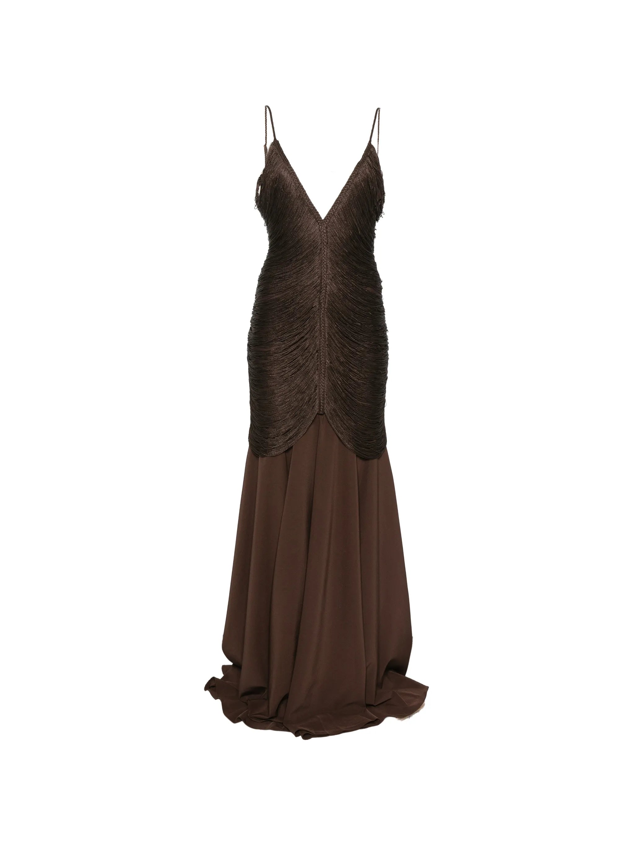Bless Bless Nostalgia V-neck Maxi Dress