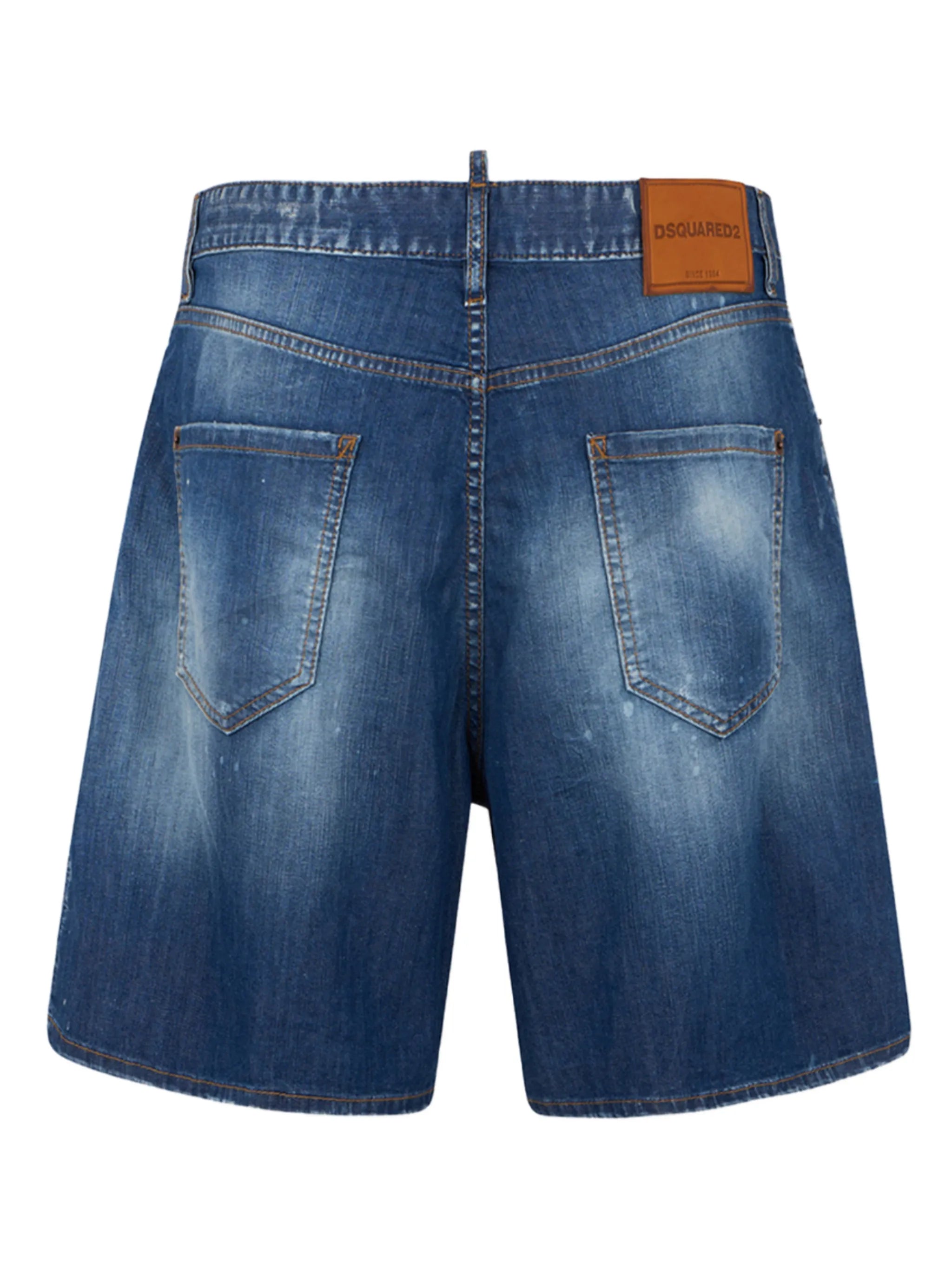 Dsquared2 Dsquared2 Logo-patch Denim Shorts, view 2