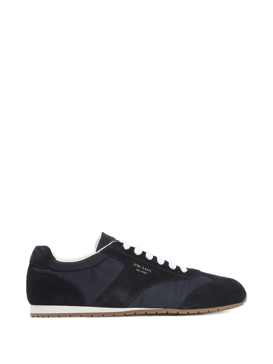 Prada Prada Suede-panelled Sneakers
