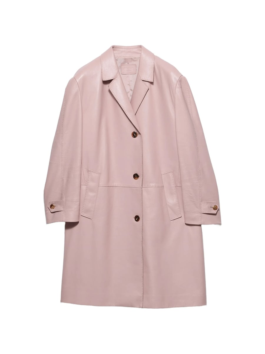 Prada Prada Nappa Leather Coat