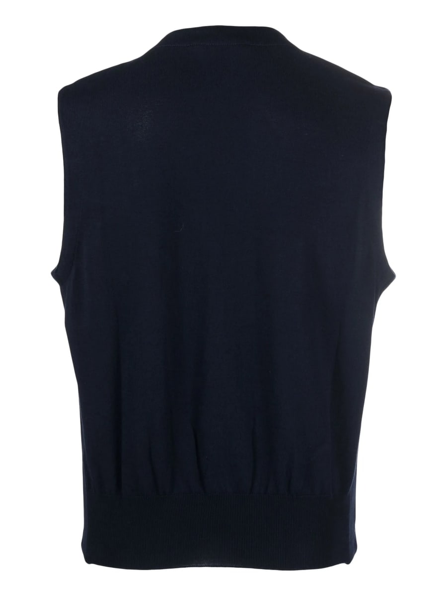 Fileria Fileria Button-down Cotton Gilet, view 2
