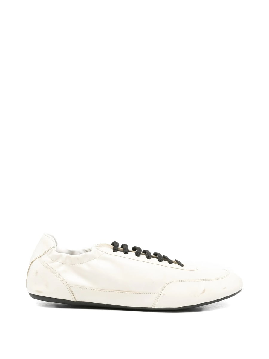 Prada Prada  Collapse Leather Sneakers