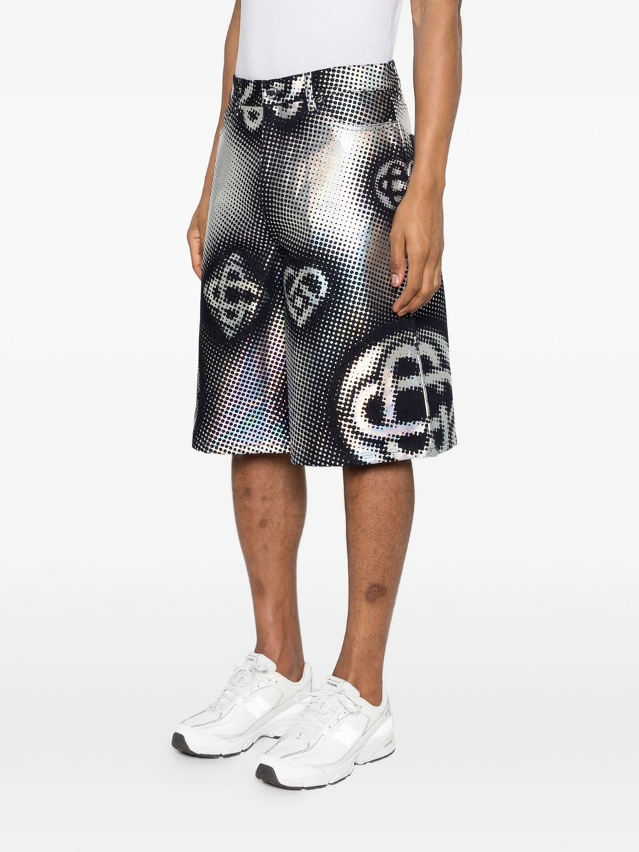Casablanca Casablanca Pearlescent Monogram Shorts, view 2