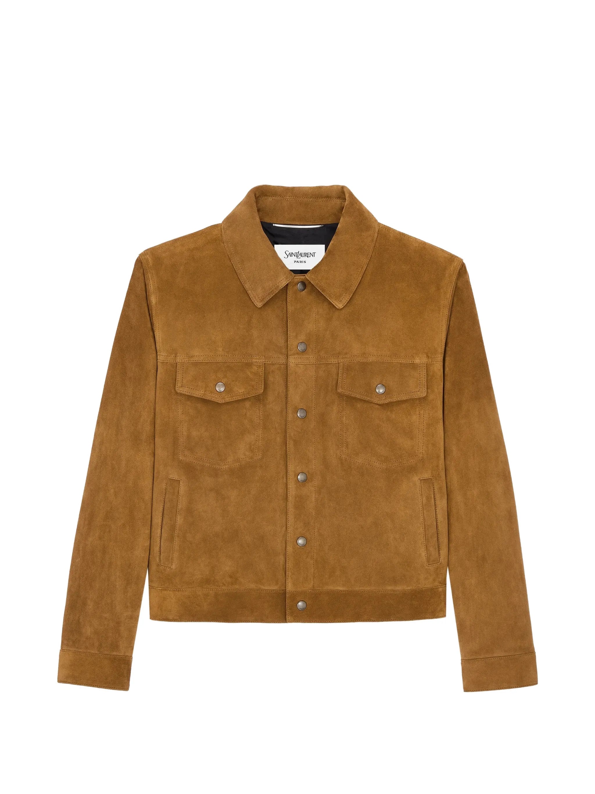 Saint Laurent Saint Laurent Buttoned Calfskin Jacket