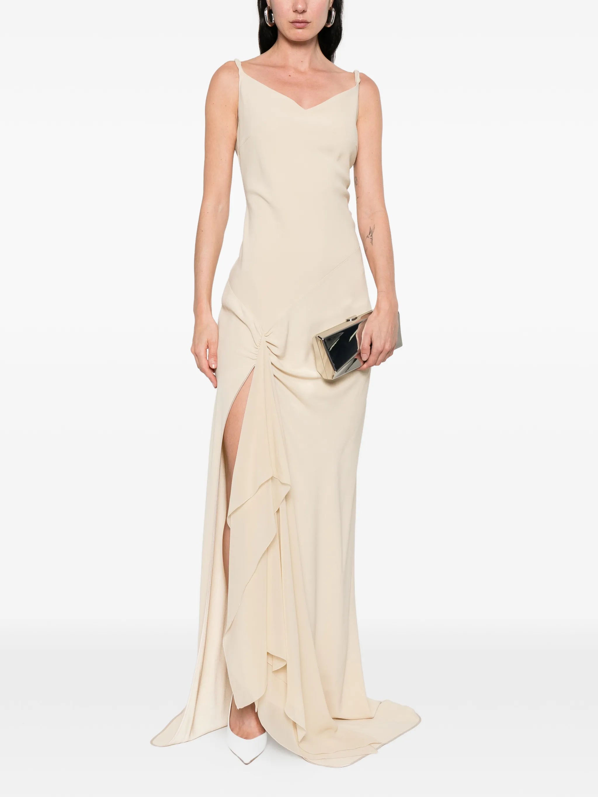 De Santis De Santis Gathered Sleeveless Maxi Dress, view 2