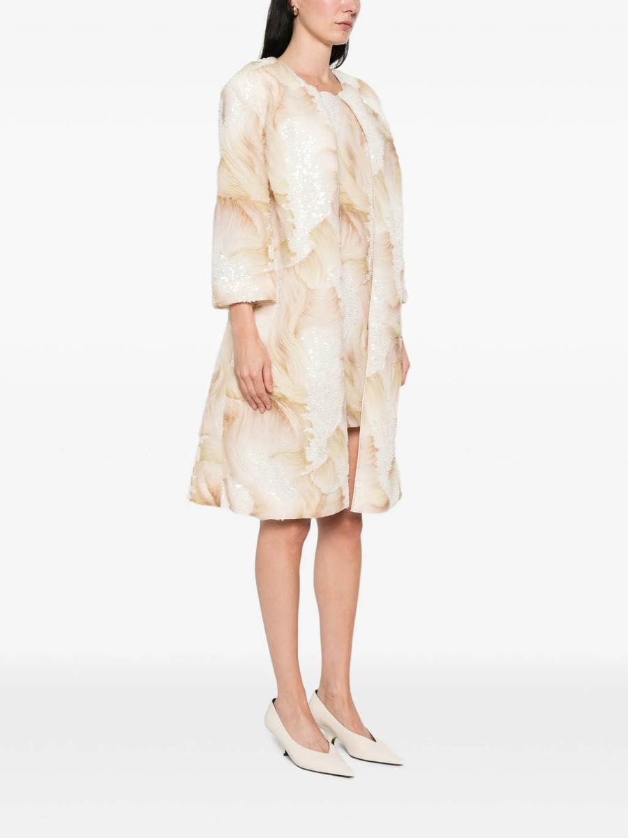 De Santis De Santis Sequin-embellished Coat, view 4