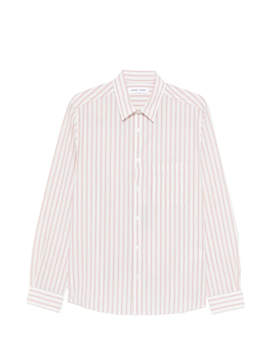 Samsoe Samsoe Samsoe Samsoe Saryan X Striped Pocket Shirt