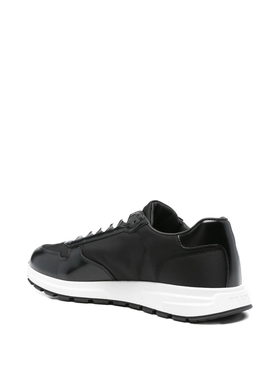 Prada Prada Leather-panelled Sneakers, view 3