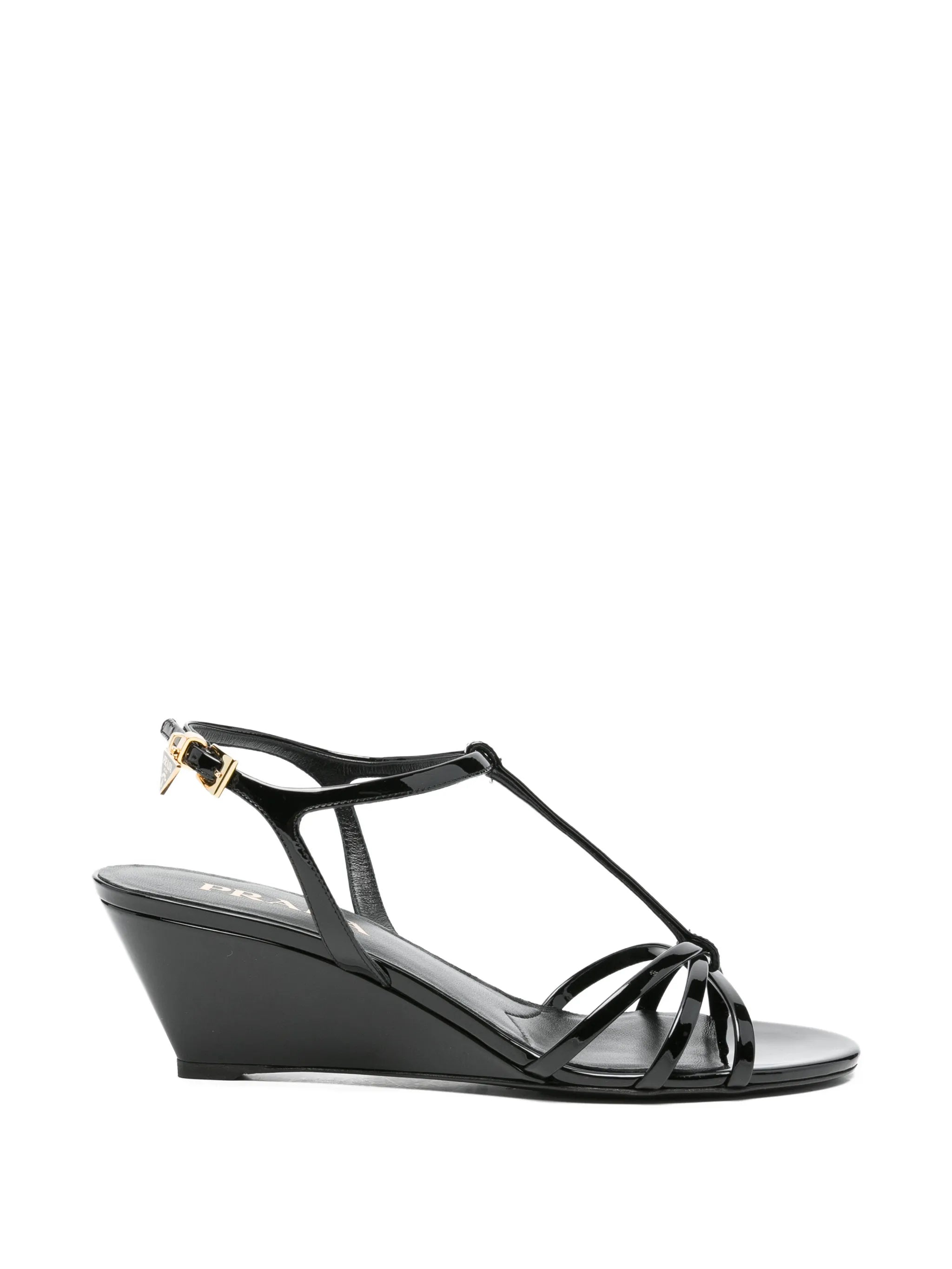 Prada Prada T-strap Wedge Sandals