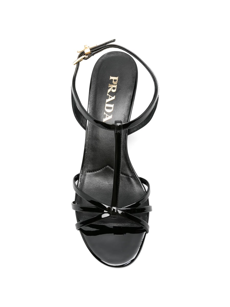 Prada Prada T-strap Wedge Sandals, view 2