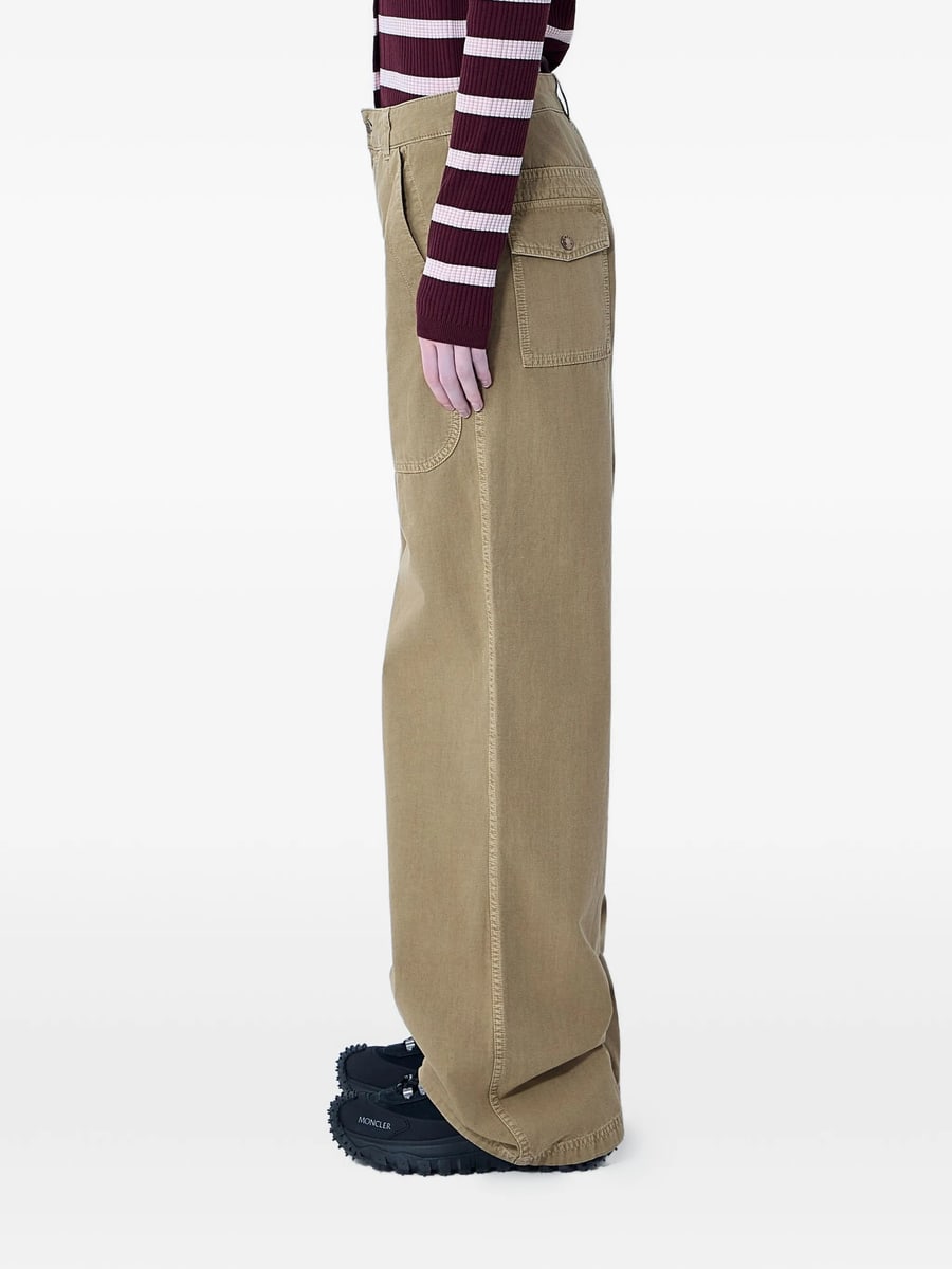 Moncler Moncler Patch-pocket Wide-leg Trousers, view 4