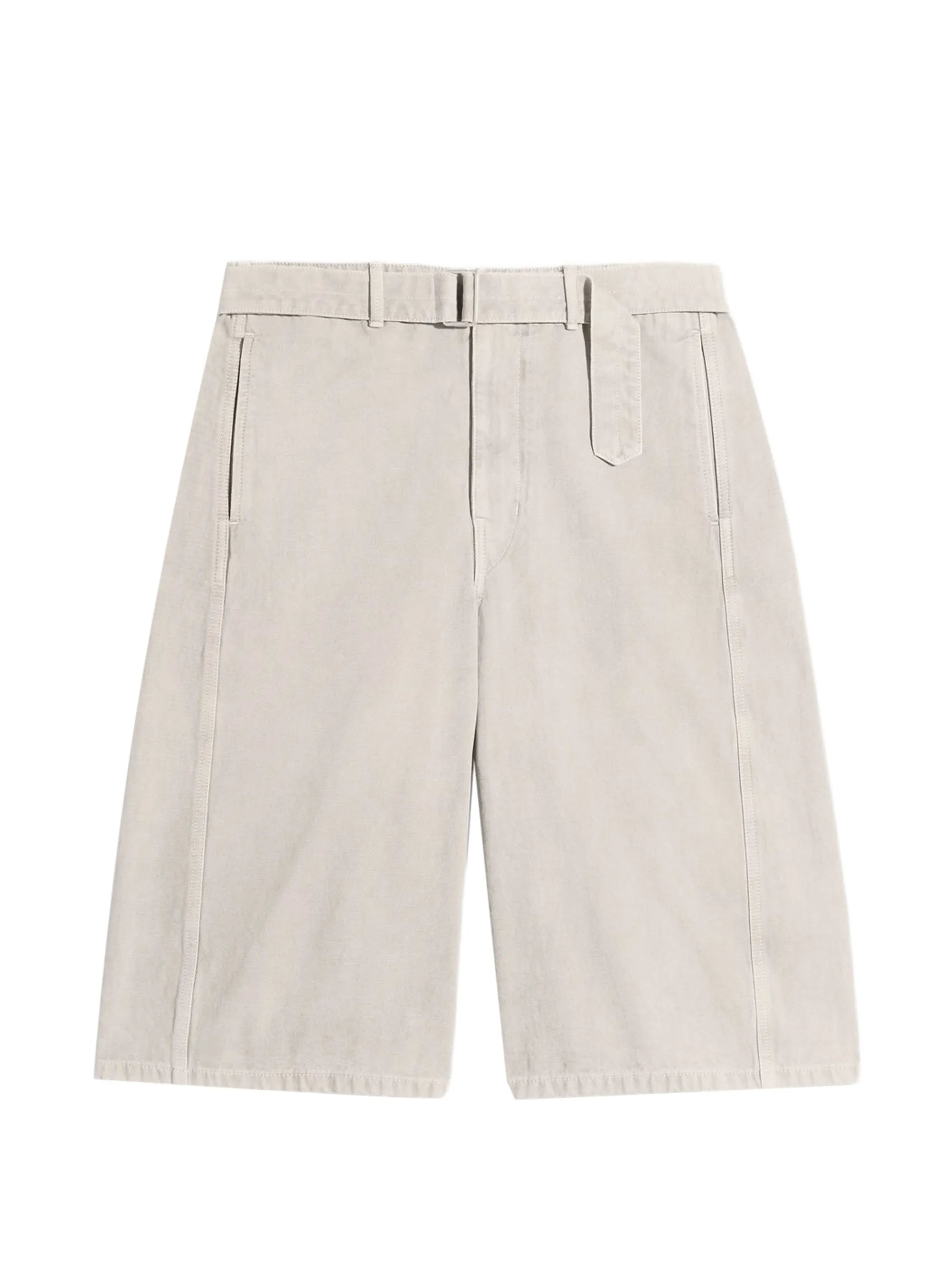 Lemaire Lemaire Denim Short In Heavy Broken Twill Snow