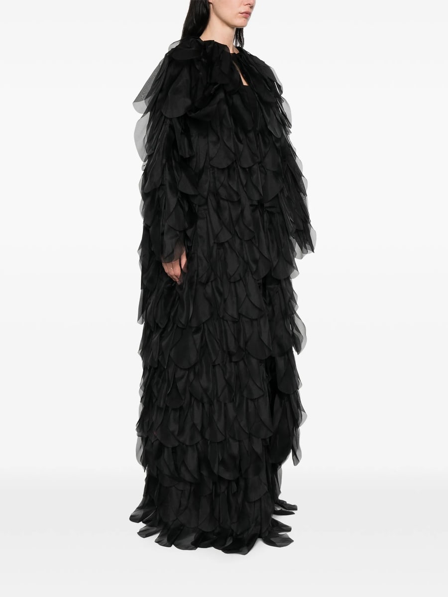Max Mara Max Mara Lauto Ruffled Coat, view 5