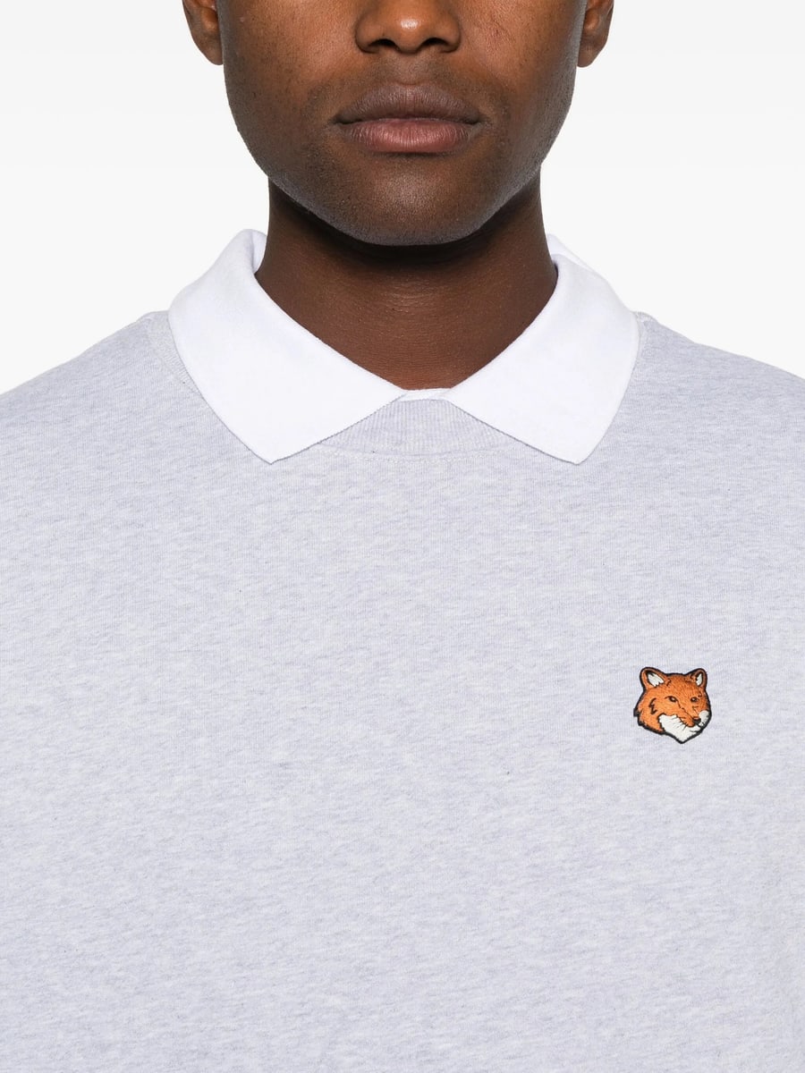 Maison Kitsuné Maison Kitsuné Fox-motif Crew-neck Sweatshirt, view 5