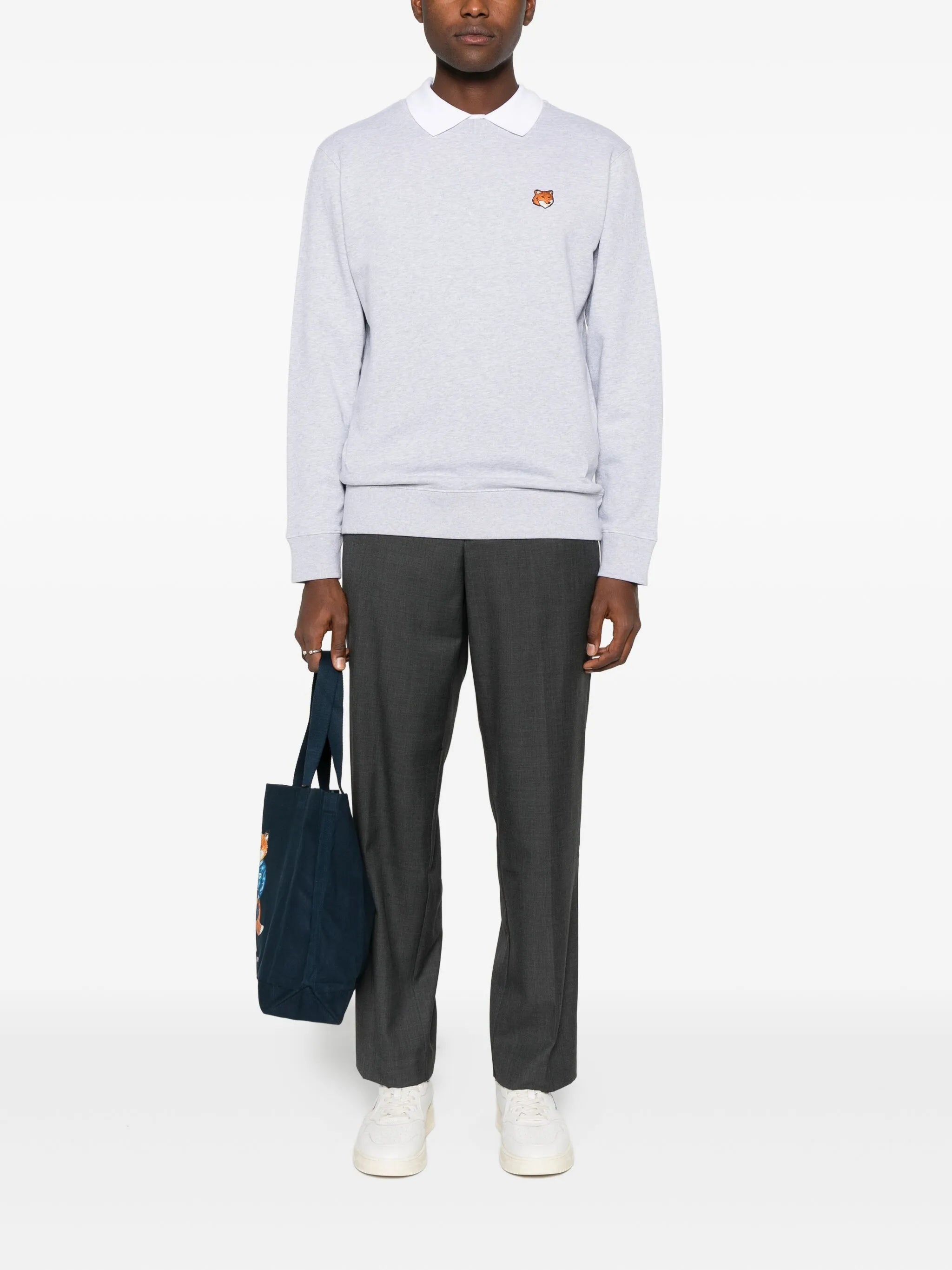 Maison Kitsuné Maison Kitsuné Fox-motif Crew-neck Sweatshirt, view 2
