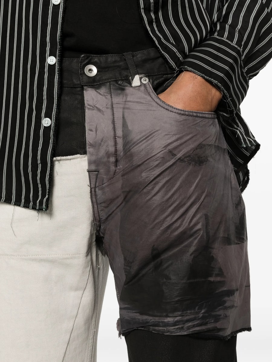 Rick Owens DRKSHDW Rick Owens Drkshdw Patchwork Denim Jeans, view 4