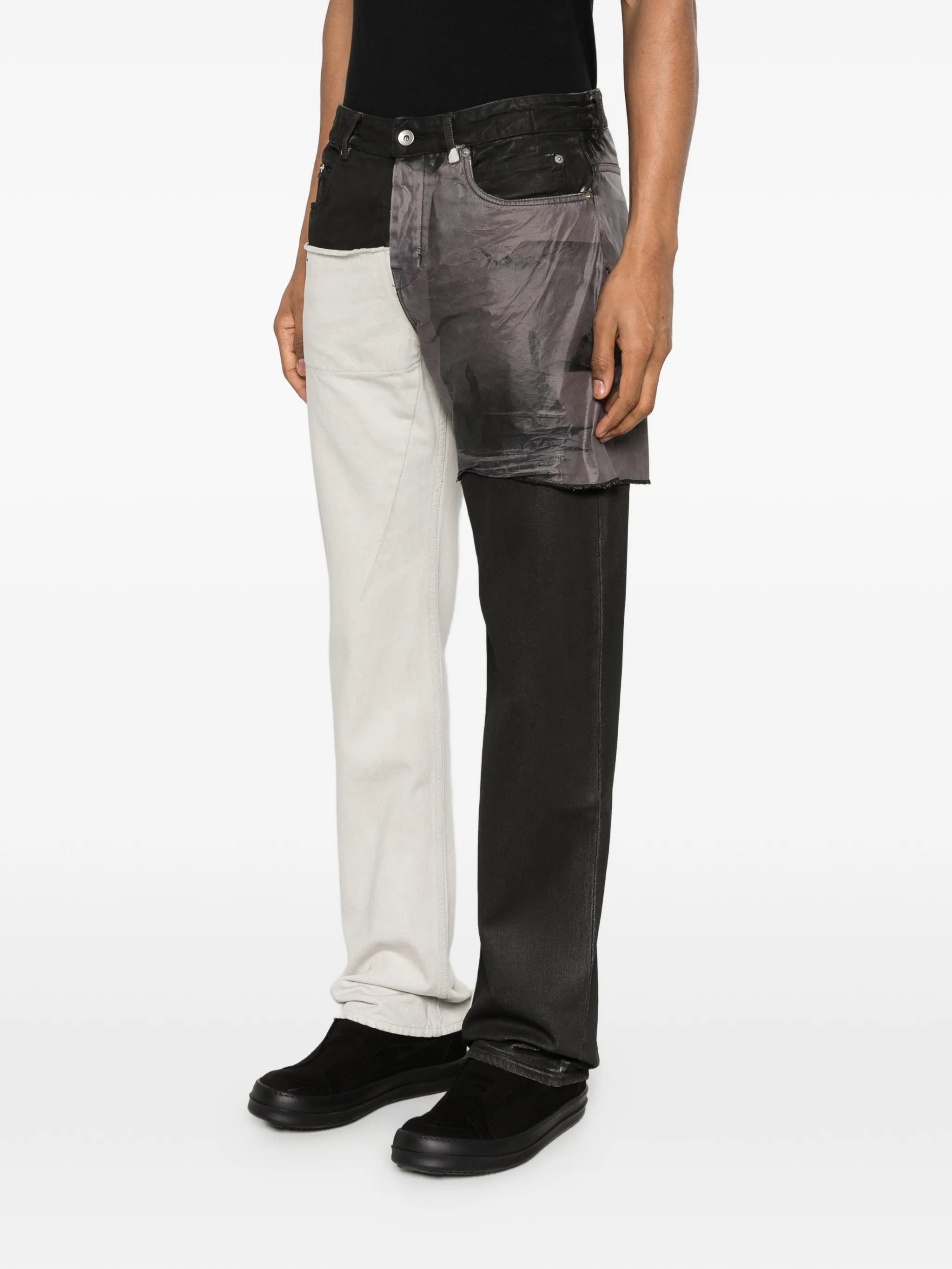 Rick Owens DRKSHDW Rick Owens Drkshdw Patchwork Denim Jeans, view 2