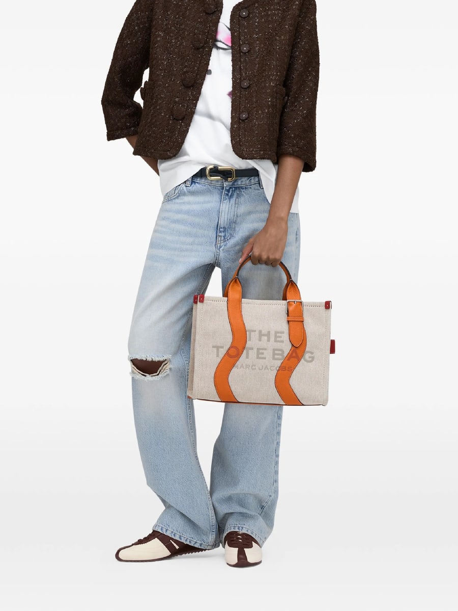 Marc Jacobs Marc Jacobs The Wavy Canvas Medium Tote Bag, view 6