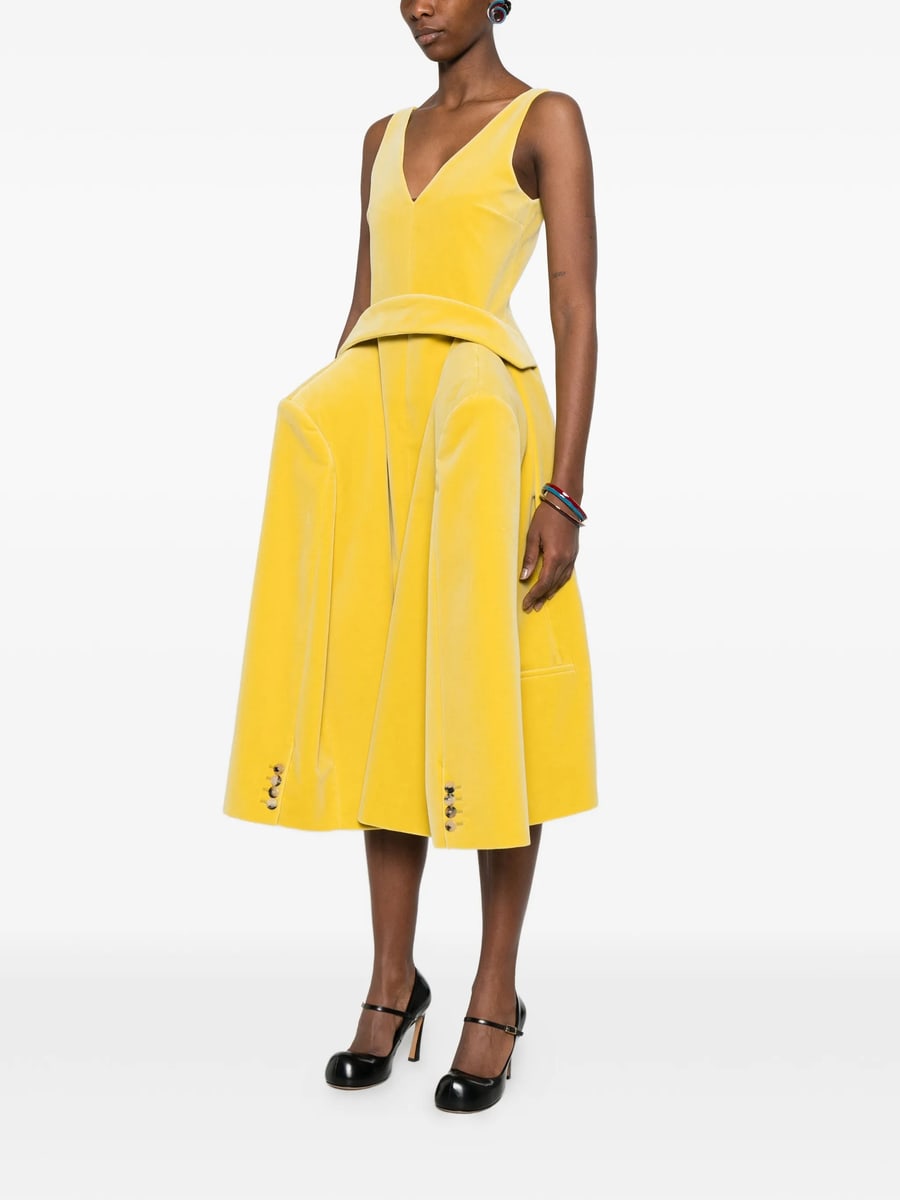 JW Anderson Jw Anderson V-neck Maxi Dress, view 3
