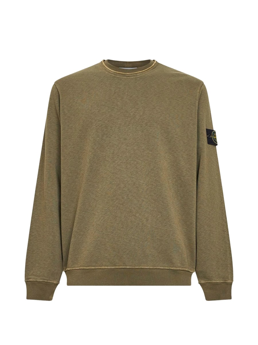 Stone Island Stone Island Ribbed Logo-patch Sweatshirt