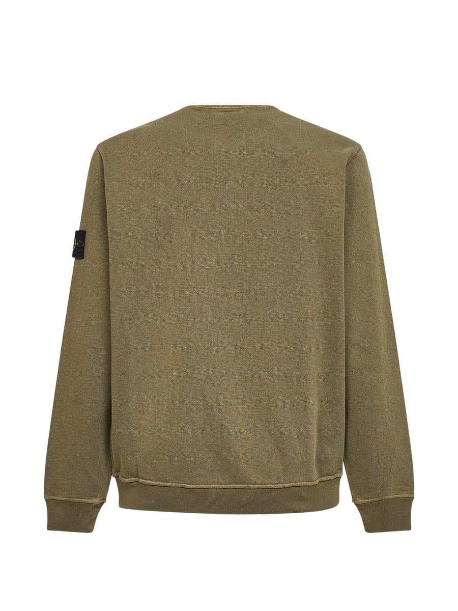 Stone Island Stone Island Ribbed Logo-patch Sweatshirt, view 2
