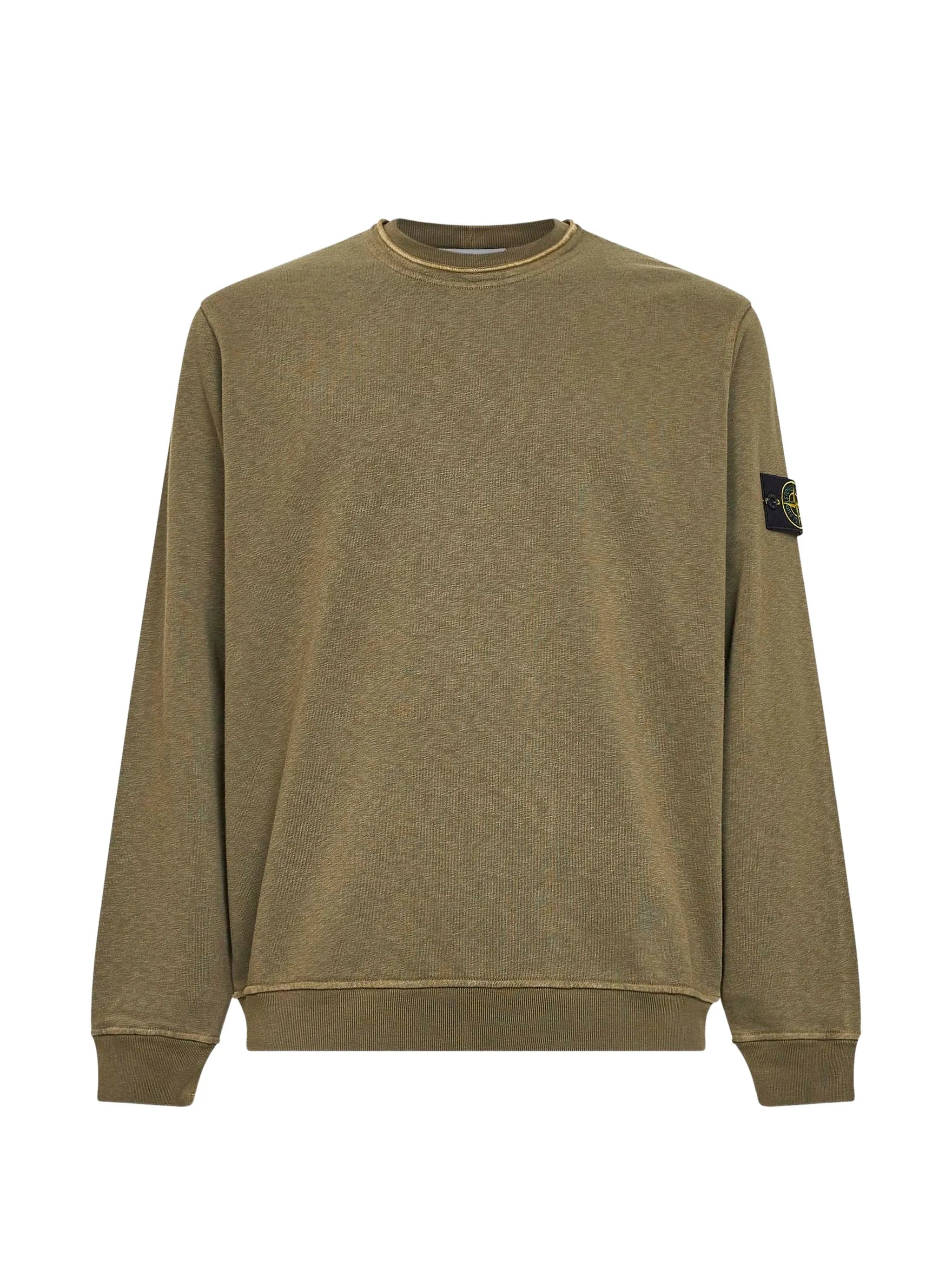 Stone Island Stone Island Ribbed Logo-patch Sweatshirt