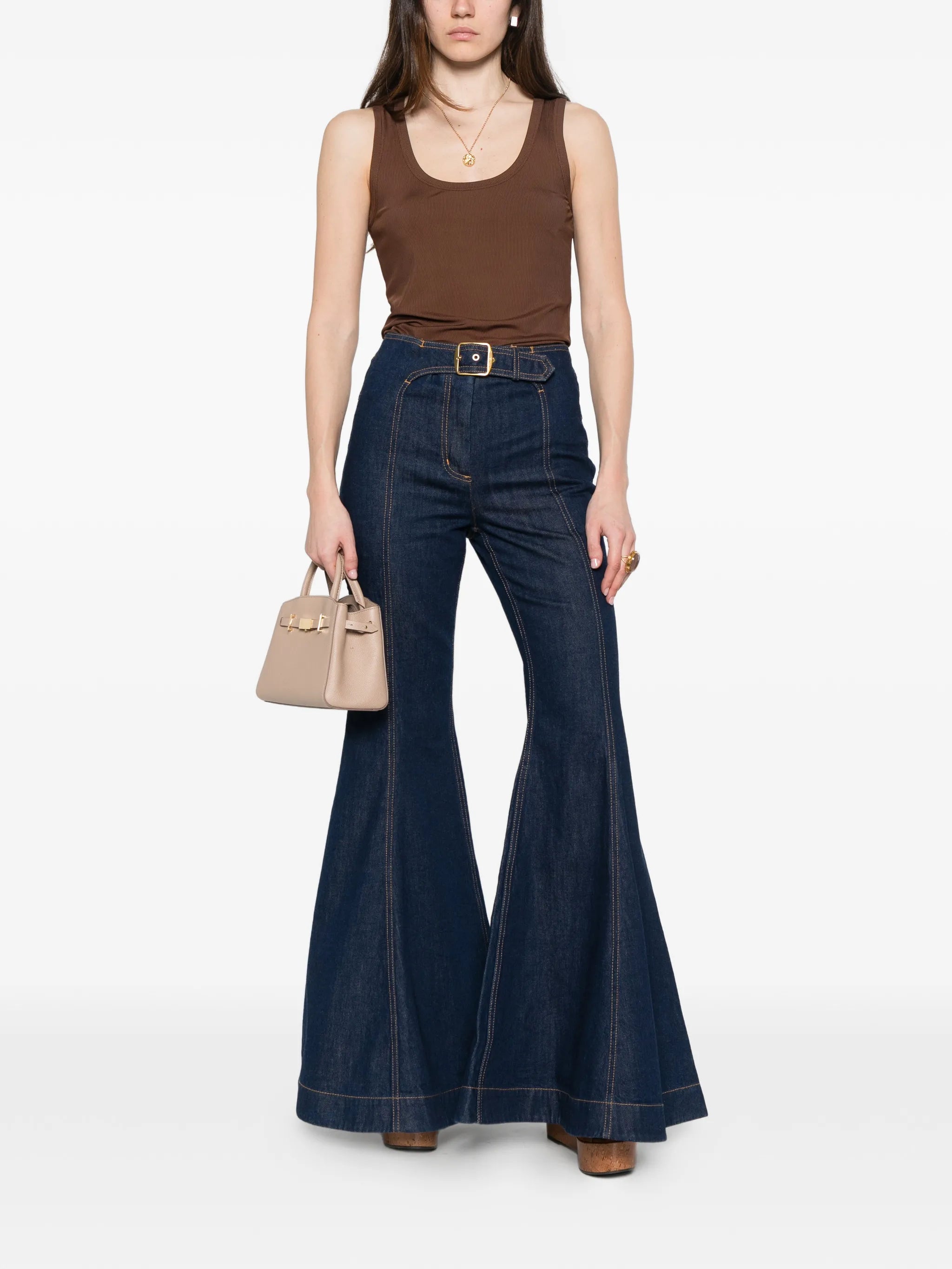Zimmermann Zimmermann Luna Belt-detail Jeans, view 2