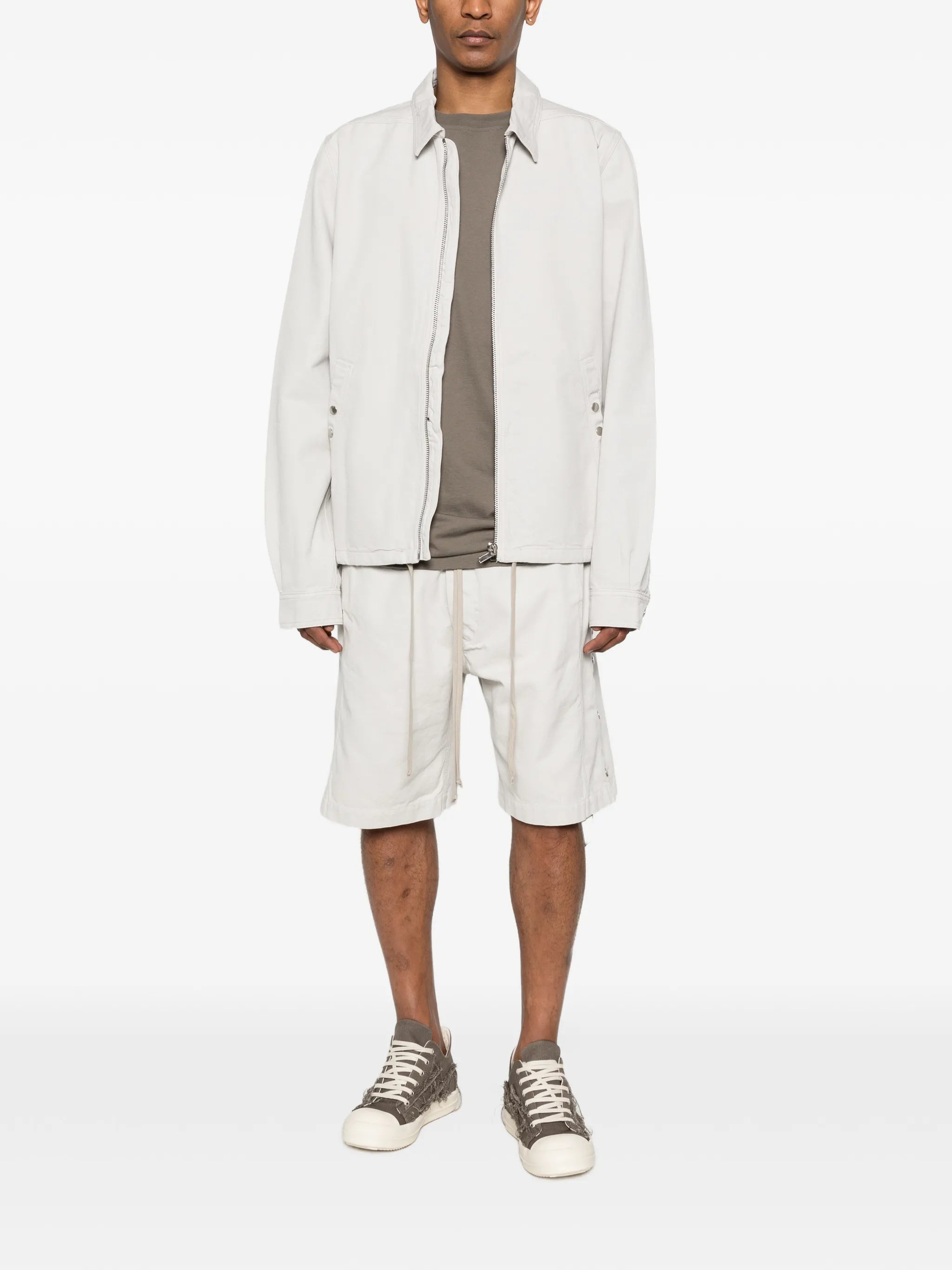 Rick Owens DRKSHDW Rick Owens Drkshdw Zip-up Shirt Jacket, view 2