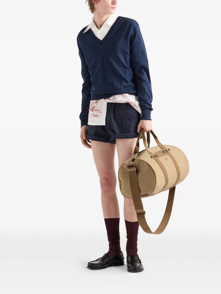 Prada Prada Canvas Duffel Bag, view 5