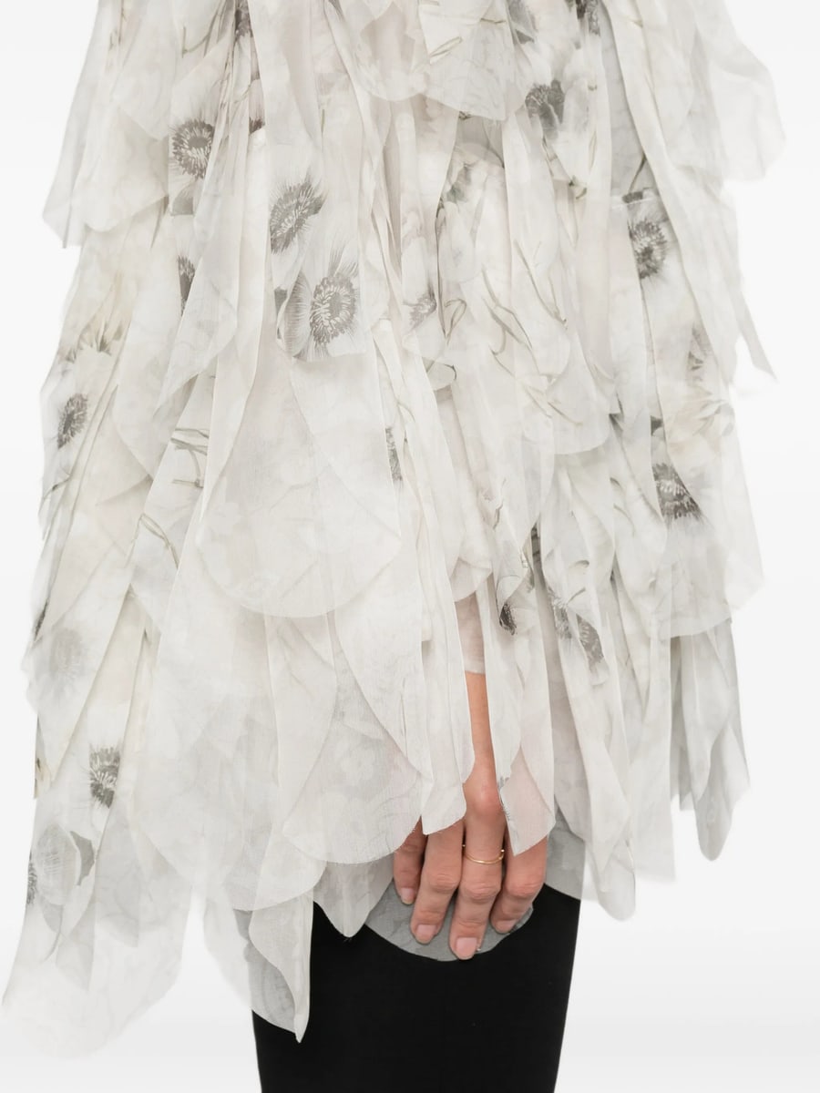 Max Mara Max Mara Chiffon Floral Ruffled Jacket, view 3