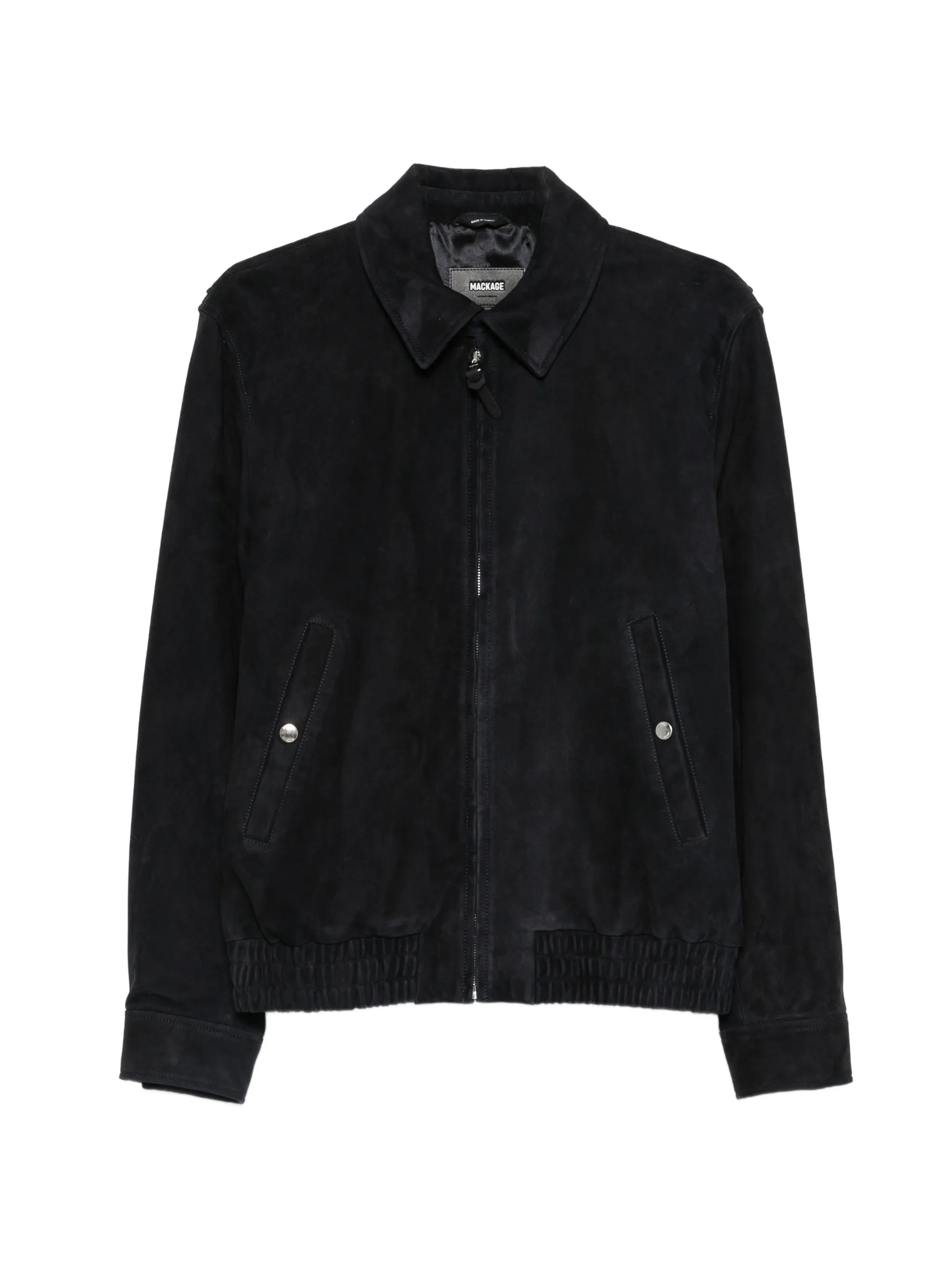 Mackage Mackage Zip Suede Bomber Jacket