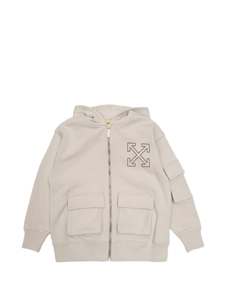 Off-White Off-white Graphic-logo Zip Hoodie