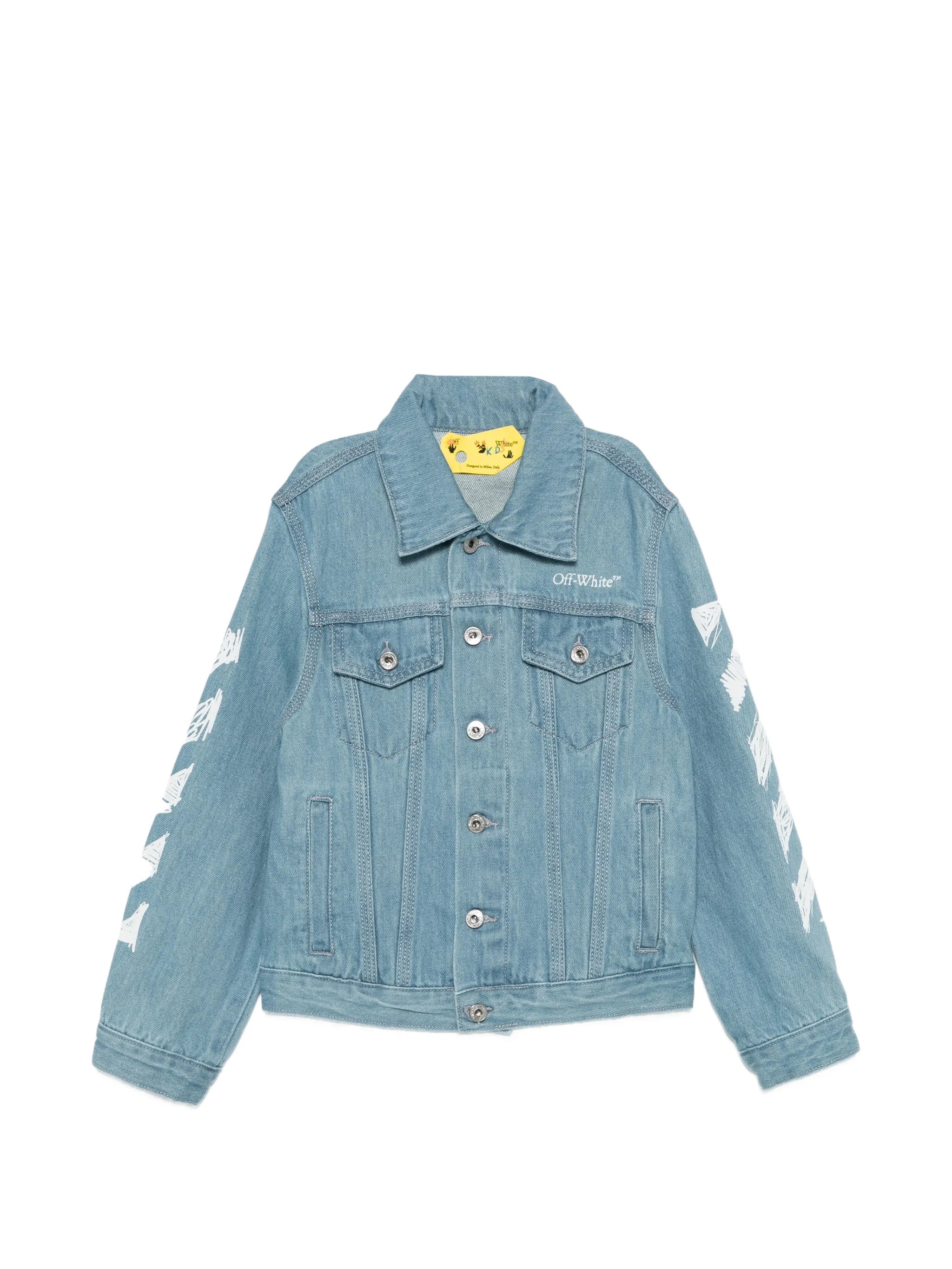 Off-White Off-white Printed Denim Jacket
