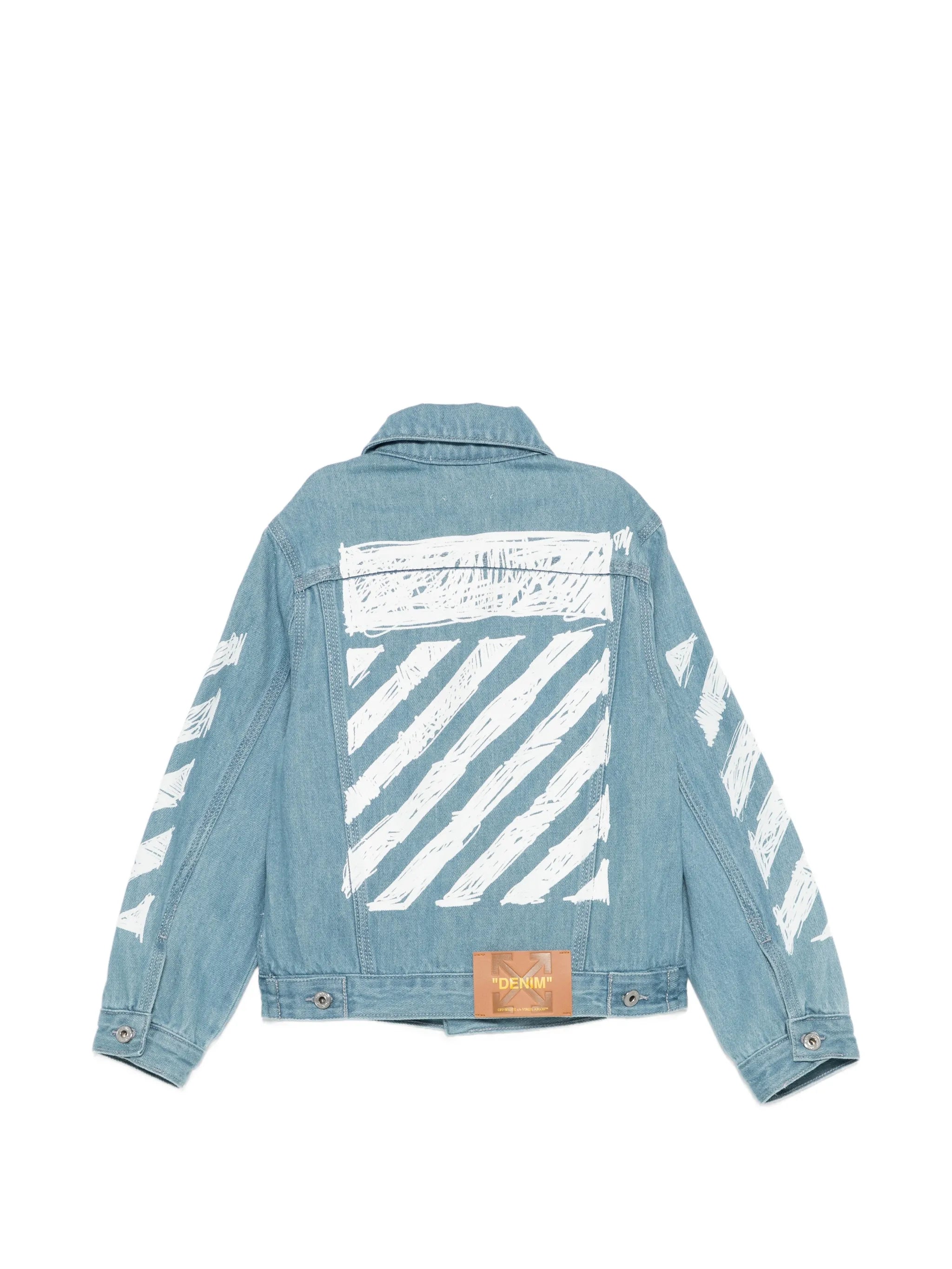 Off-White Off-white Printed Denim Jacket, view 2