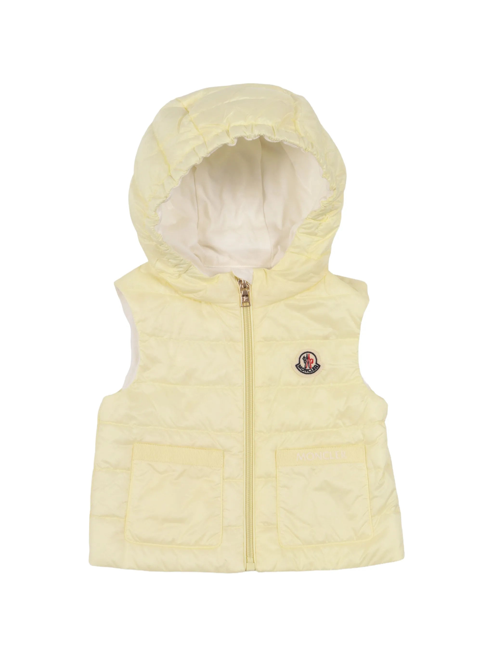 Moncler Moncler Lia Quilted Hooded Logo-patch Gilet