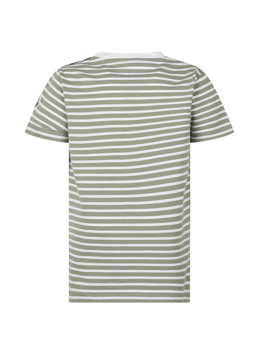 Moncler Moncler Striped-pattern Applique T-shirt, view 3