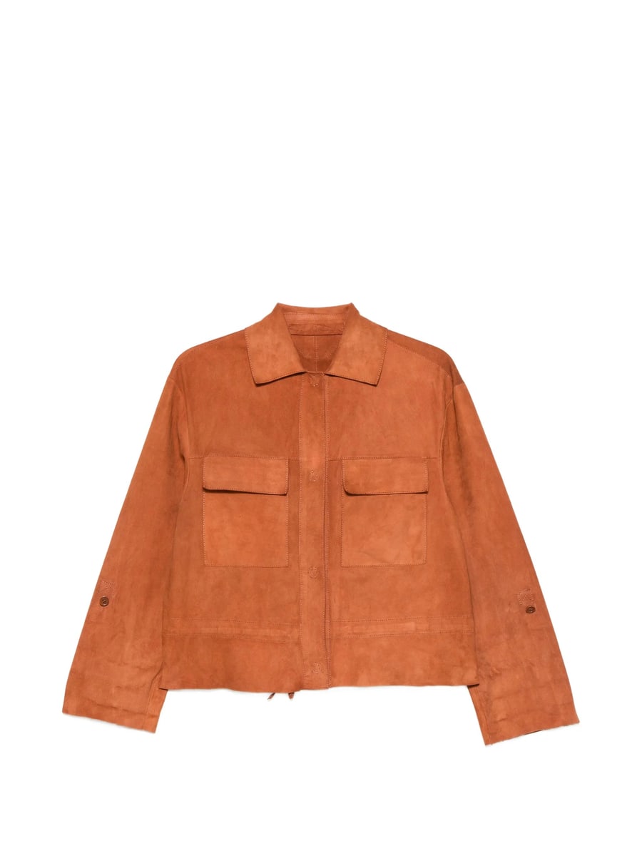 Santoro Santoro Flap-pocket Suede Jacket