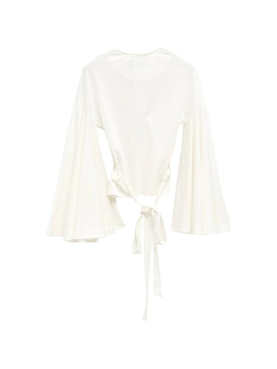 Jacquemus Jacquemus Long-sleeved Tie Blouse, view 2