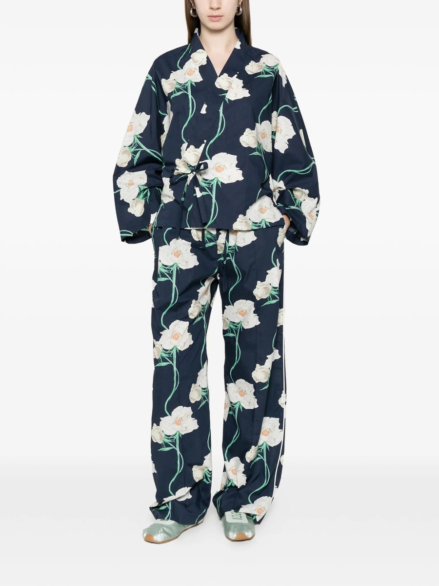 Kenzo Kenzo Floral-print Drawstring Trousers, view 3