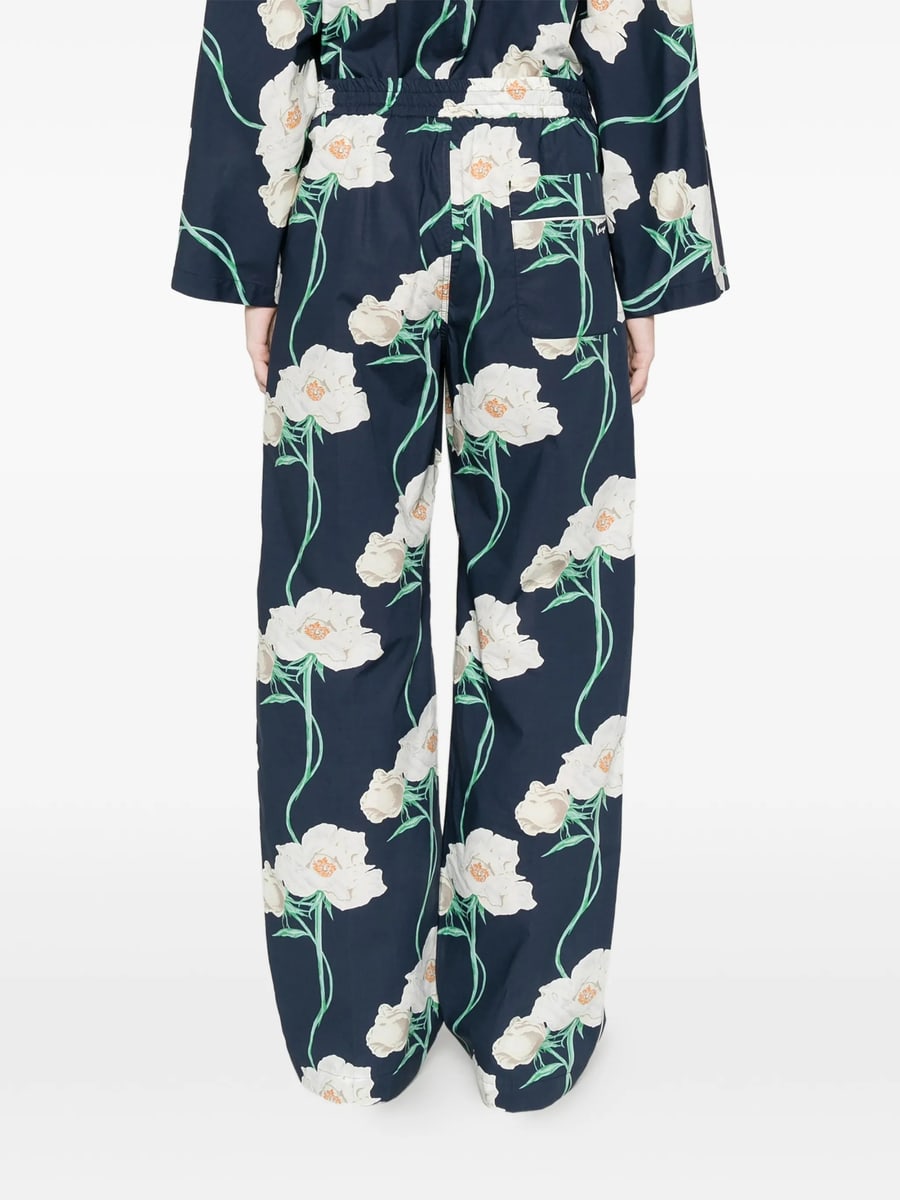 Kenzo Kenzo Floral-print Drawstring Trousers, view 4