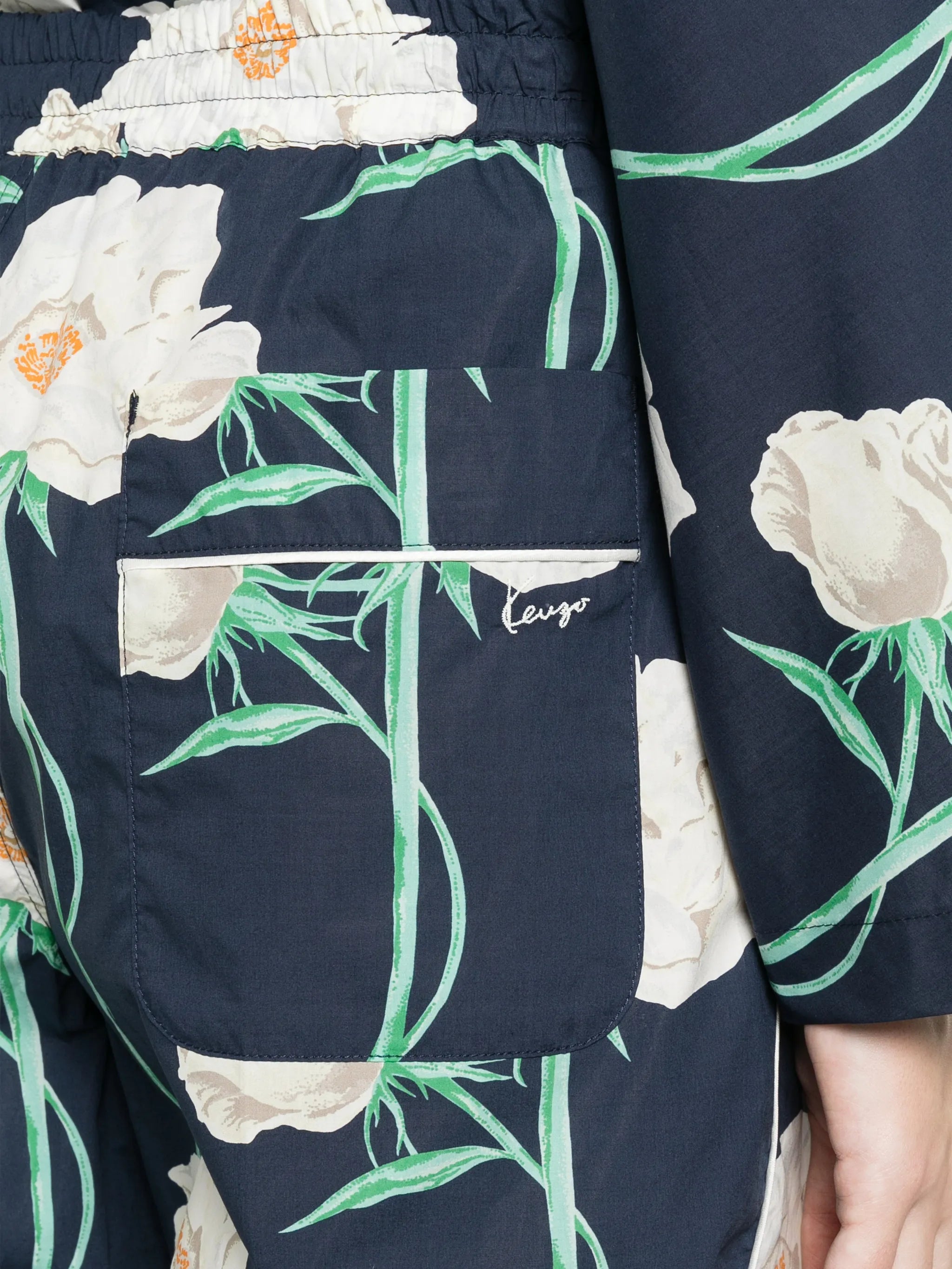 Kenzo Kenzo Floral-print Drawstring Trousers, view 2