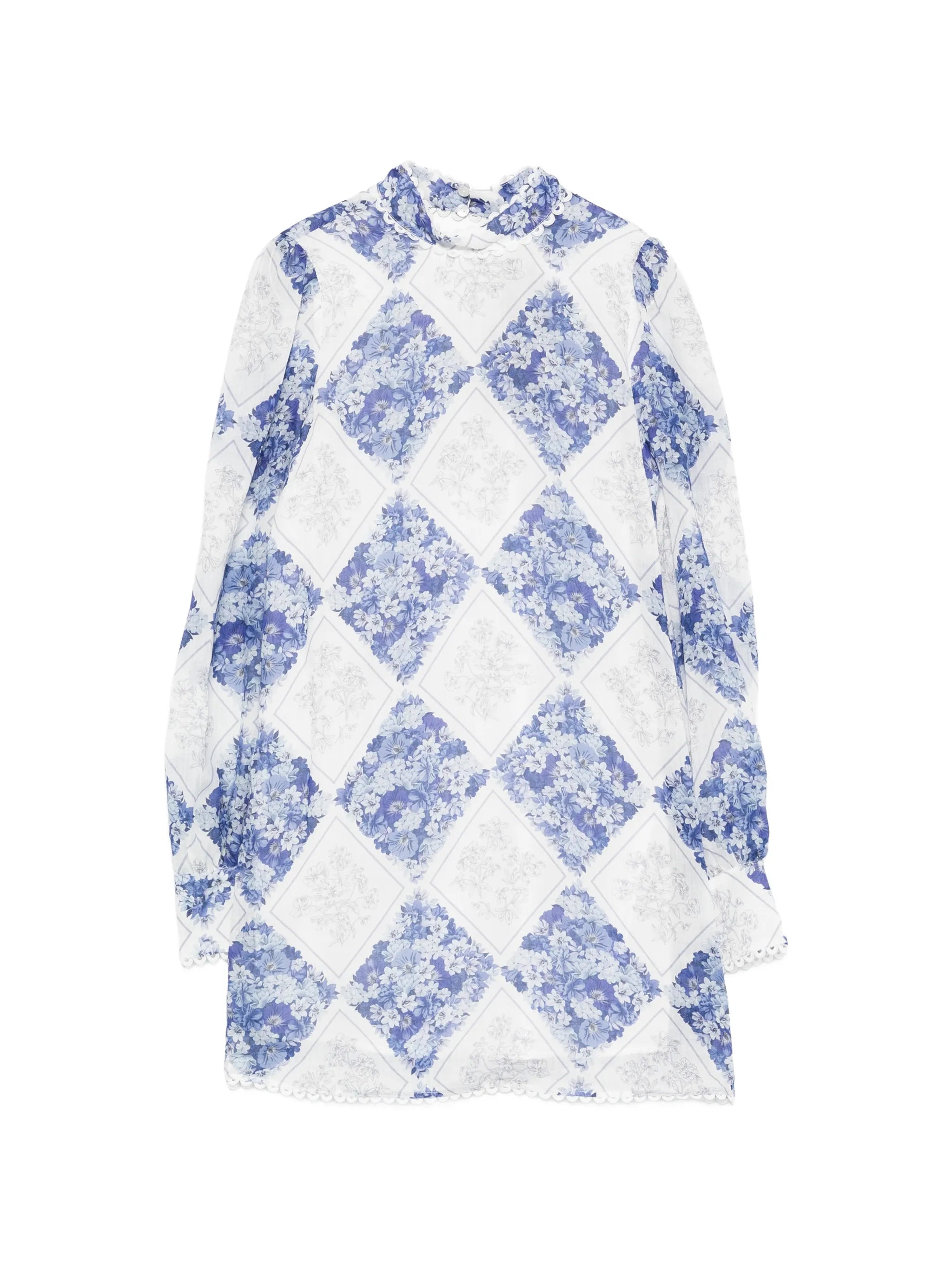 Twinset Twinset Long-sleeve Floral-detail Mini Dress