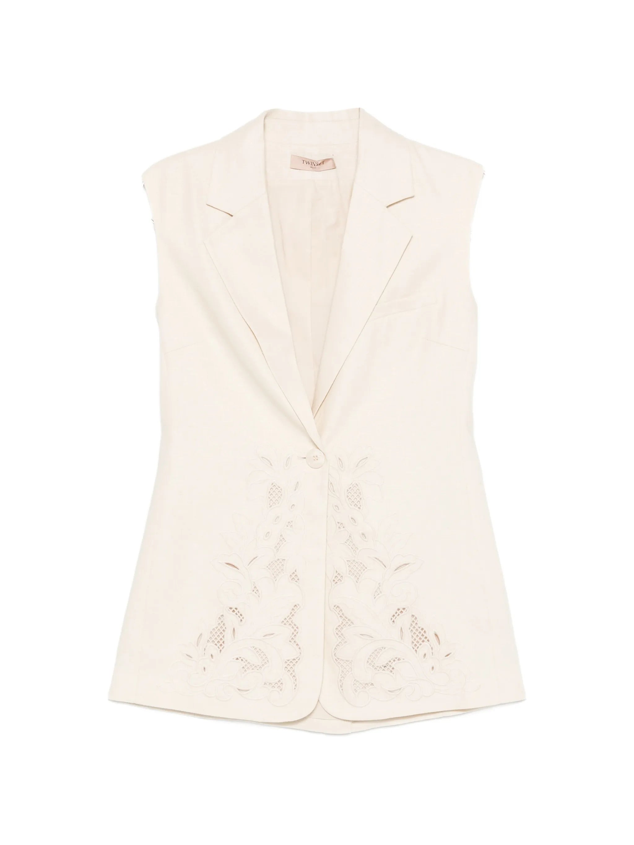 Twinset Twinset Embroidered Sleeveless Waistcoat